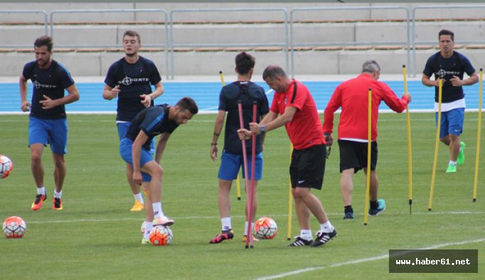 Trabzonspor şut çalıştı