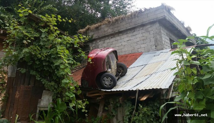 Trabzon'da akılalmaz kaza!