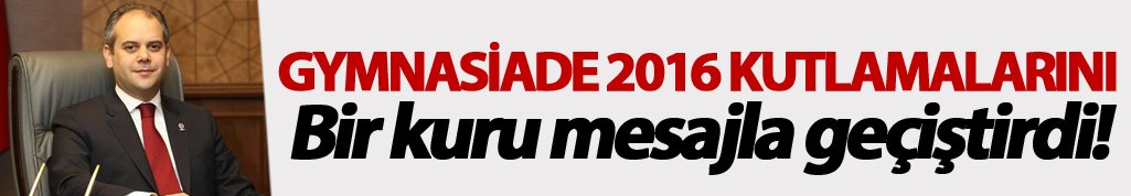 Bir kuru mesajla geçiştirdi!