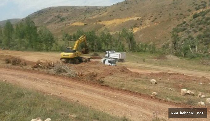 Bayburt'ta gölet için ilk kazma vuruldu