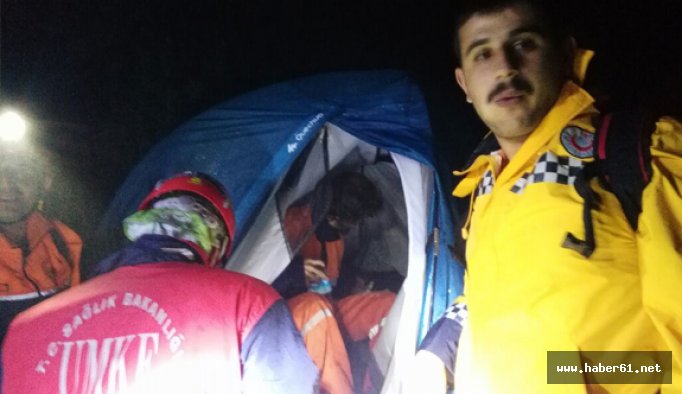 Rize'de kaybolan turistten haber var