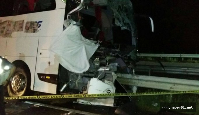 Giresun'da yolcu otobüsü kaza yaptı: 1 ölü 20 yaralı