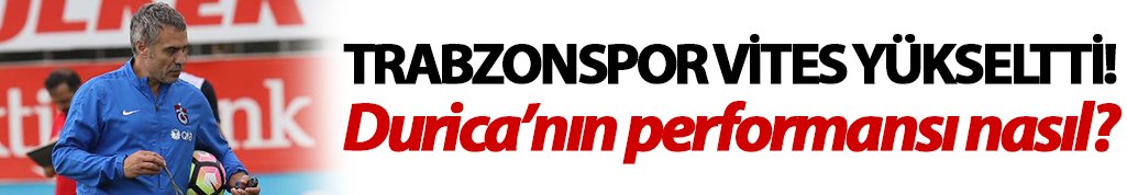 Trabzonspor vites yükseltti