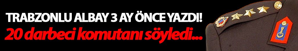Trabzonlu albay 3 ay önce yazdı!