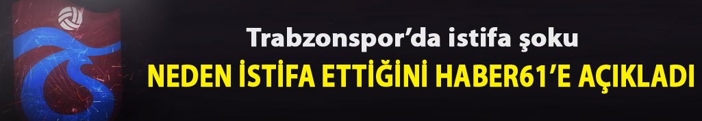 Trabzonspor'da istifa şoku!