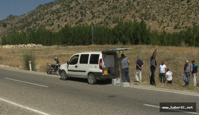 Yol kenarında suikast silahı bulundu