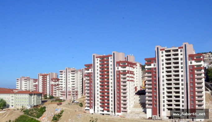 Trabzon'da TOKİ konutları sahipleri buluyor