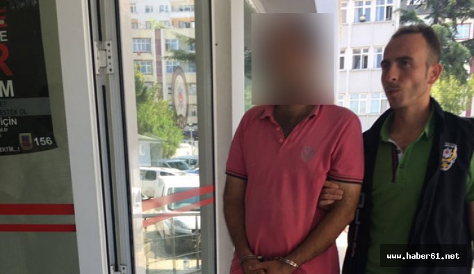 Trabzon'da kaldığı otelde hırsızlık yaptı