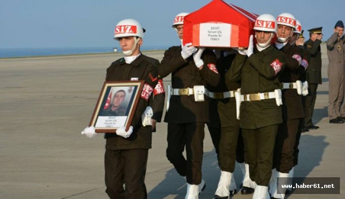 Şehit İsmail Çil Trabzon'a geldi