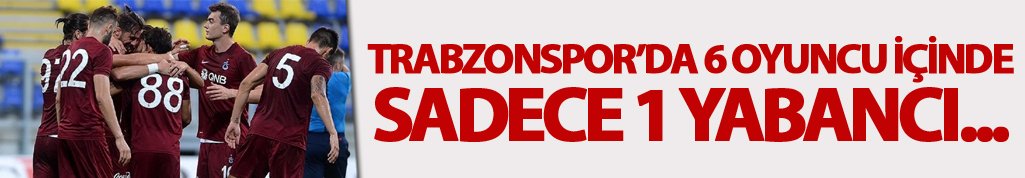 Trabzonspor'da 6 oyuncu golle tanıştı