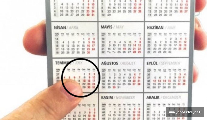 TRT takviminde 15 Temmuz!