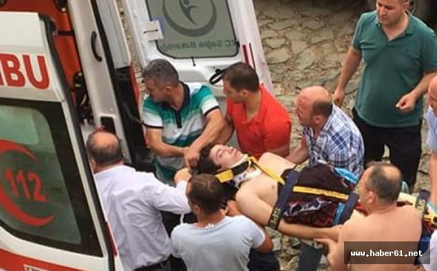 Rize'de bir kişi şelaleden düştü