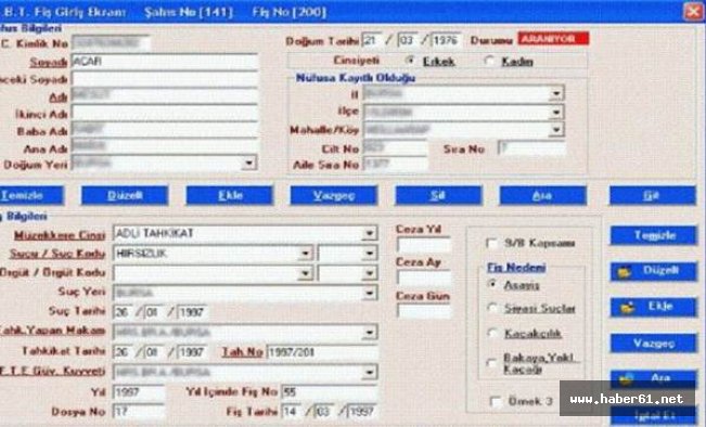 FETÖ'cüler için özel GBT kodu açıldı!