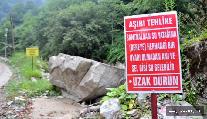 HES'ler dereyi yöre halkına yasakladı