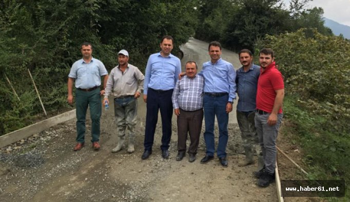 Maçka’da 4,5 milyonluk betonlama çalışması