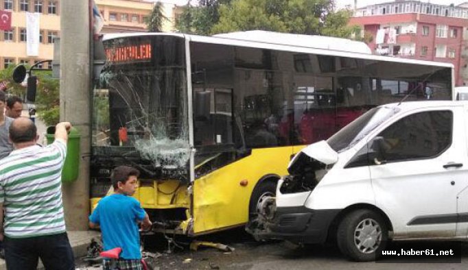 Trabzon'da otobüs kaza yaptı. 10.08.2016