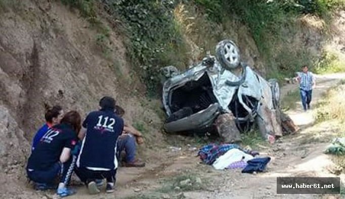 Gümüşhane'de kaza: 1 ölü 3 yaralı