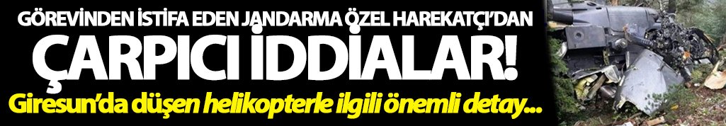 Görevinden istifa eden Jandarma Özel Harekatçı'dan çarpıcı iddialar!