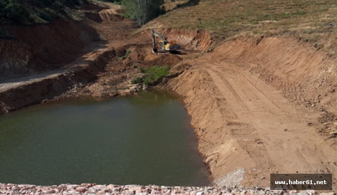 Gümüşhane'de HİS göletleri hızla yükseliyor