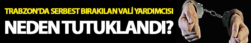 Trabzon’da serbest bırakılan vali yardımcısı neden tutuklandı?
