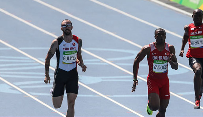 Milli atlet, Bolt'u geçti!
