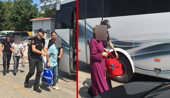 Trabzon'da 1'i kadın 6 kişi adliyeye sevk edildi