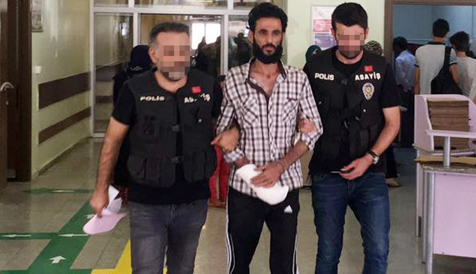 Kan izleri katili ele verdi