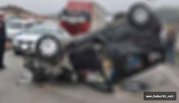 Samsun'da trafik kazası 13 yarali !