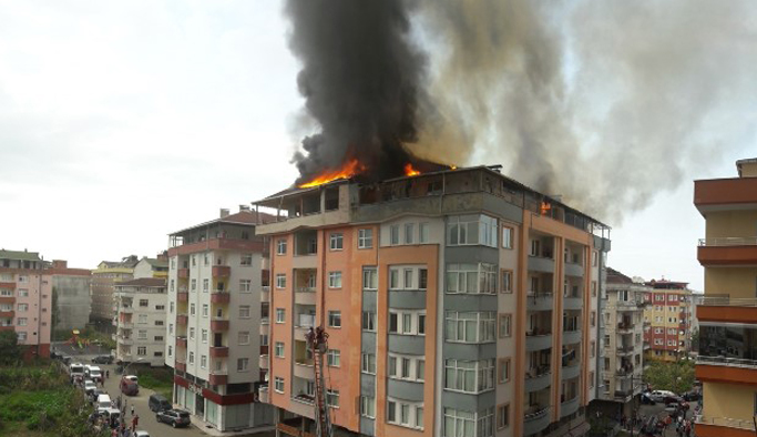 Rize'de korku dolu anlar