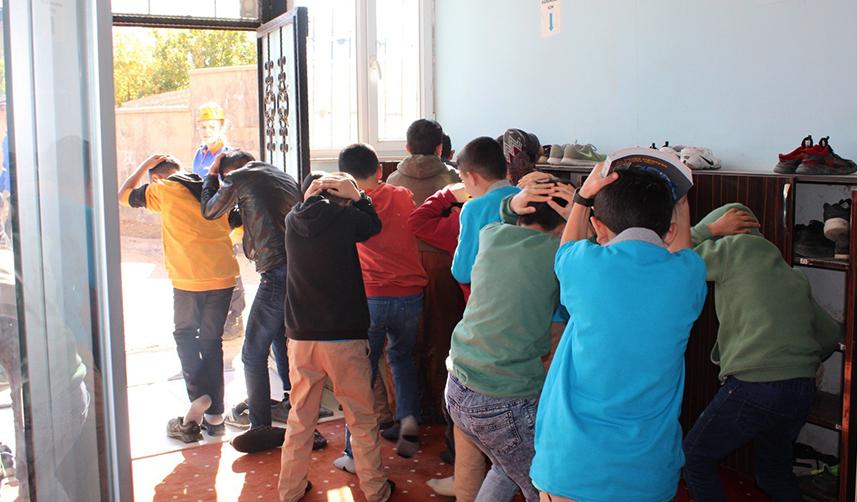 Hakkâri'de deprem tatbikatı