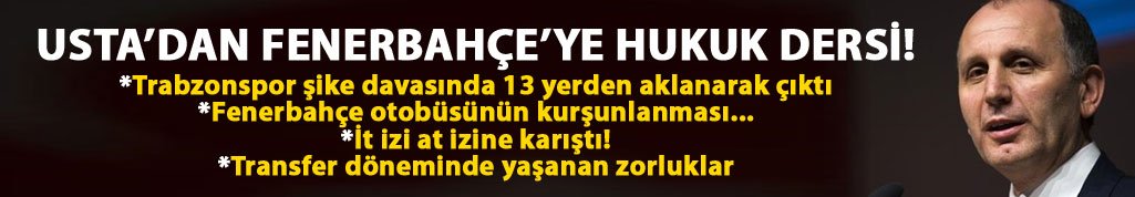 Muharrem Usta: Trabzonspor şike davasında 13 yerden aklandı