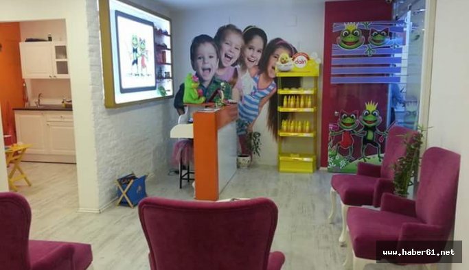 Artık Trabzon'da çocukların kuaförü var