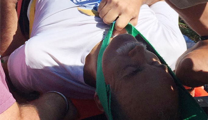 Paraşütle yere çakıldılar