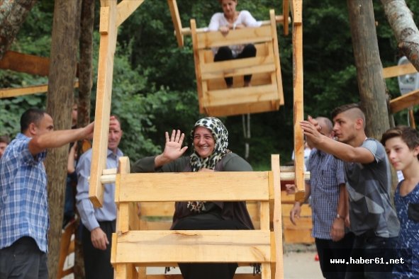 Rize'de Tahta Dönme Dolap Şenliği kutlandı