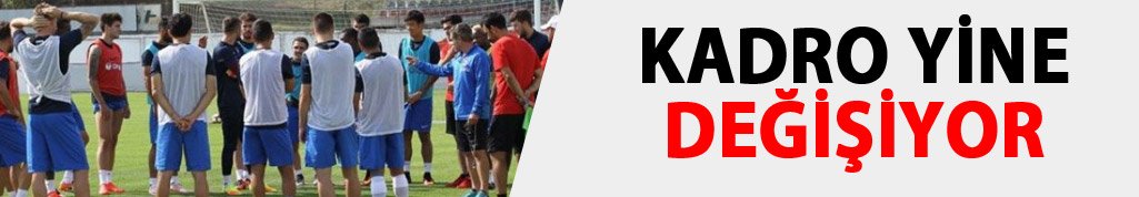 Trabzonspor'da kadro yine değişiyor