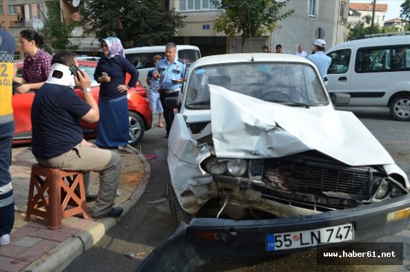 Samsun'da trafik kazası: 2 yaralı