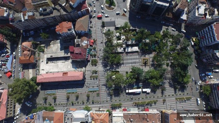 Trabzon'da Meydan Parkı'nda ikinci etap tam gaz