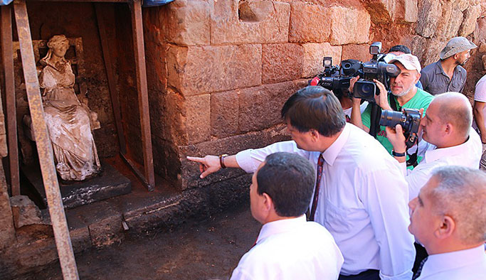 Karadeniz'de bulunan Kibele heykeli turizmin hizmetinde