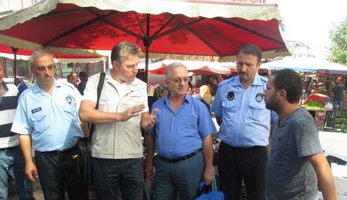 Trabzon'da pazar esnafına uyarı