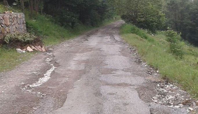 Trabzon'da o yol bakım istiyor