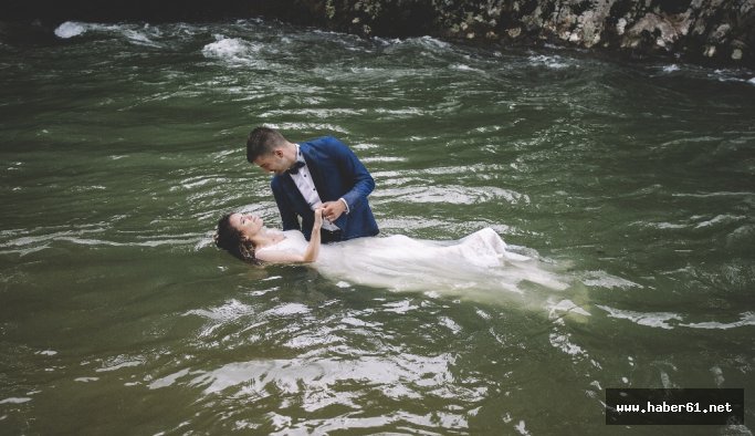 Rize'de dereler dekor oldu