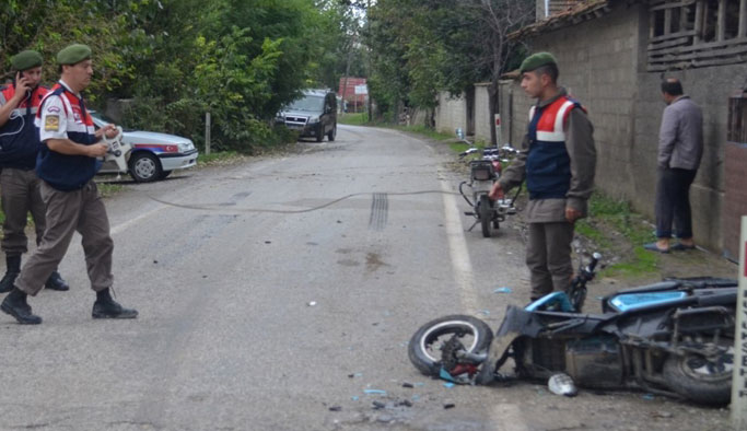 Samsun'da kamyonet bisikletliye çarptı