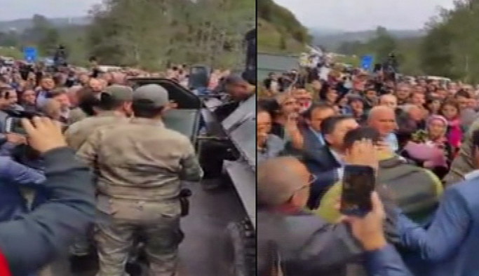 Ordu'da teröristleri geberten askerler böyle karşılandı