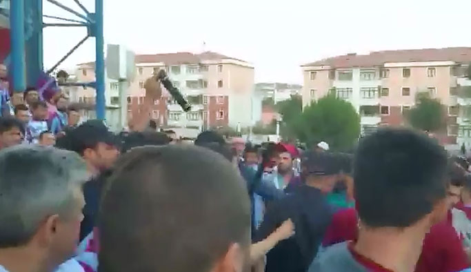 Trabzonspor taraftarına şok müdahale!