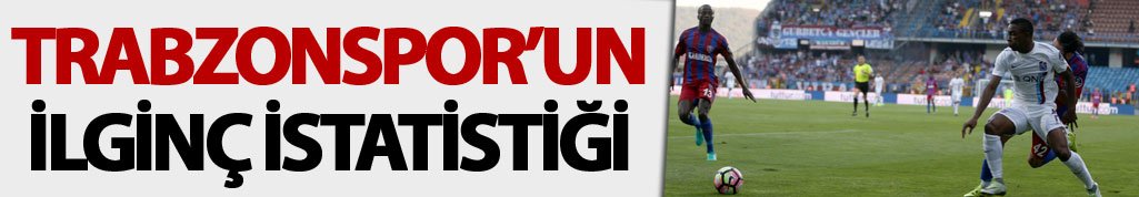 Trabzonspor'un ilginç istatistiği