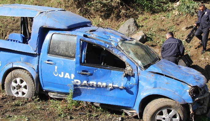 Samsun haber: Askeri araç kaza yaptı