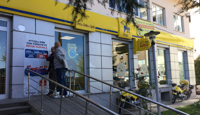 Karadeniz'deki ilçede PTT'ye soygun girişimi