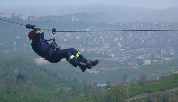 Ordu'da arama kurtarma ekibine özel eğitim