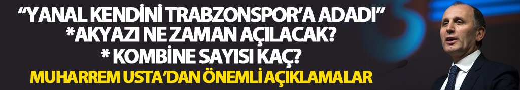 Trabzonspor Başkanı Muharrem Usta’dan Gündeme Dair Çarpıcı Açıklamalar
