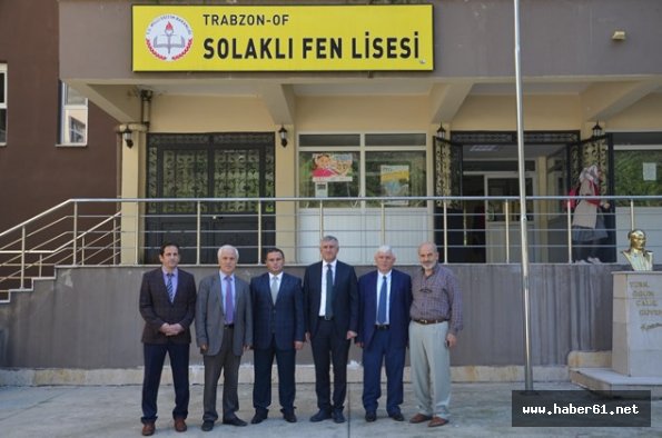 Of Belediye Başkanı'ndan Fen Lisesi'ne ziyaret